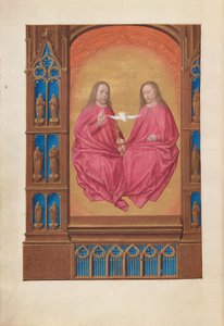 Stundenbuch der Königin Isabella der Katholischen, Königin von Spanien: Fol. 17v, Die Dreifaltigkeit