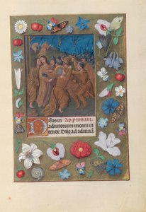 Stundenbuch der Königin Isabella der Katholischen, Königin von Spanien: Fol. 61r, Kuss des Judas