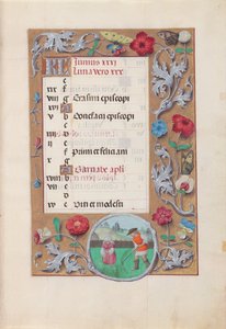 Stundenbuch der Königin Isabella der Katholischen, Königin von Spanien: Fol. 7r, Juni