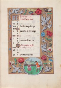 Stundenbuch der Königin Isabella der Katholischen, Königin von Spanien: Fol. 7r, Juni
