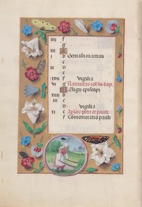 Stundenbuch der Königin Isabella der Katholischen, Königin von Spanien: Fol. 7v, Juni, um 1500