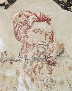 Detail von St. Onuphrius und Szene aus seinem Leben