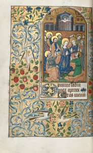 Stundenbuch (Gebrauch von Rouen): fol. 99v, Pfingsten