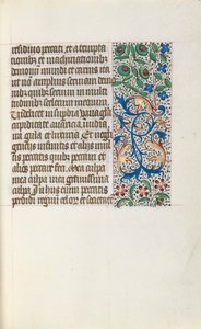 Stundenbuch Gebrauch von Rouen: fol. 25r, um 1470 von Master of the Geneva Latini