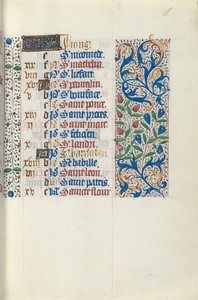 Stundenbuch Gebrauch von Rouen: fol. 51r, ca. 1470