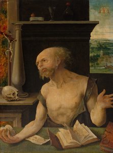 Heiliger Hieronymus in der Buße, 1525-1530 von Master of the Lille Adoration