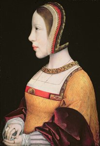 Königin Elisabeth von Habsburg (1501-26) von Dänemark (1501-26) ca. 1514-15 von Master of the Magdalen Legend