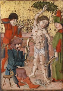 Das Martyrium des Heiligen Sebastian, ca. 1470-1480 von Master of the Middle Rhine