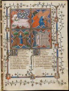 Miniatur aus einem Manuskript des Roman de la Rose von Guillaume de Lorris und Jean de Meun, 1353
