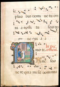 St. Peter aus dem Gefängnis befreit, f.58v aus einem Graduale, spätes 15. Jahrhundert von Master of the Saluces Hours (attr. to)