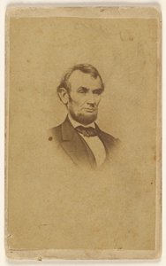 Gravur von Abraham Lincoln nach einem Foto von Mathew B. Brady von Mathew B. Brady