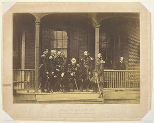 Generalleutnant Scott, Generalstabschef der US-Armee und Stab von Mathew B. Brady