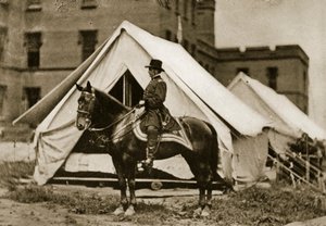 General Hooker auf dem Pferd