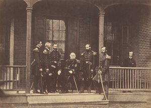 Generalleutnant Scott, General-in-Chief der US-Armee, & Stab, 6. September 1861 von Mathew Brady