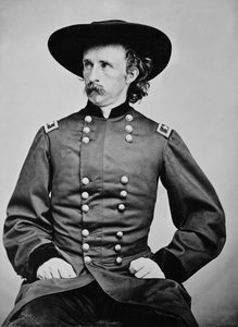 Porträt von General A. Custer (1839-1876) von Mathew Brady