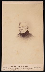 Porträt von William Winston Seaton 1785-1866, vor 1866 von Mathew Brady