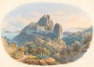 Das Schloss von Èze, bei Nizza von Mathias Gabriel Lory