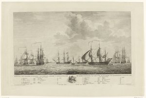 Niederländische Kriegsflotte vor Rammekens, 1782-1783
