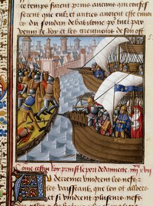 Siebter Kreuzzug: König Ludwig IX. und die Überquerungen, die Damiette im Juni 1249 in Unterägypten belagern