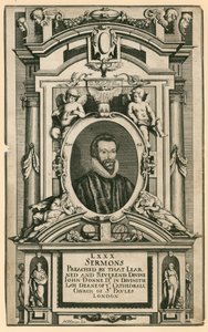 Dr. John Donne, ehemaliger Dekan der Kathedrale St. Pauls in London von Mattaus the Younger Merian