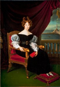 Porträt von Maria Brignole-Sale De Ferrari, Herzogin von Galliera (1811-1888) von Matteo Antonio Picasso
