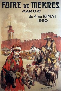 Plakat für die Messe von Meknes, Marokko von Matteo Brondy