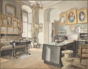 Eine Studie Innenraum in St. Pölten von Matthäus Kern