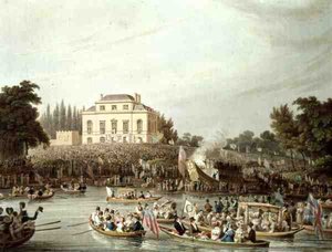 Ankunft der Wasserleute am Brandenburgh House