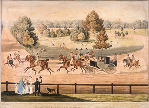 König Georg IV. reitet durch den Hyde Park, London, 1831