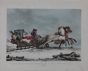 Die russische Winterreisekutsche, 1810er