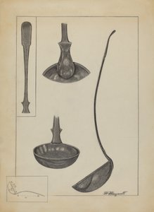 Zinnlöffel von Matthew Mangiacotti