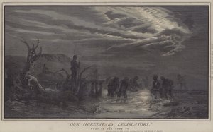 Unsere erblichen Gesetzgeber; oder was daraus werden könnte (Farblithografie) von Matthew