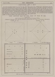Sehr skizzenhafte Karte des Krieges von 1870 von Matthew