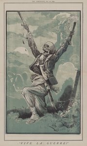 Es lebe der Krieg! (Farblitho) von Matthew