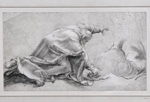 Heiliger Petrus, der Apostel der Verklärung, Seitenansicht von Matthias (after) Gruenewald