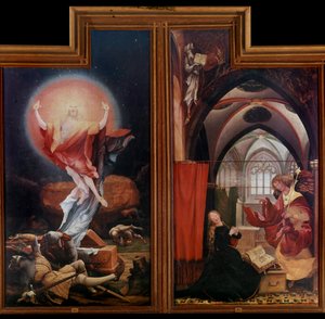 Isenheimer Altar: „Die Auferstehung“ „Die Verkündigung“
