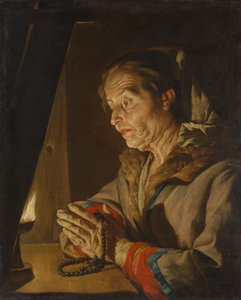 Alte Frau beim Beten, späte 1630er oder frühe 1640er Jahre