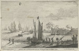 Das Beladen eines Schiffes von Matthieu van Plattenberg