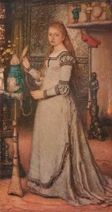 Mädchen mit einer Spindel, ca. 1873