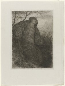Frau unter einem Baum von Matthijs Maris
