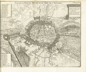 Belagerung von Douai, 1710 von Matthijs Pool (possibly)