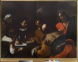 Der heilige Petrus zahlt den Tribut