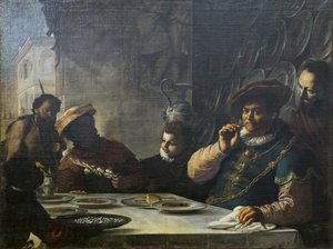 Das Fest des reichen Mannes von Mattia (1613 99) Preti