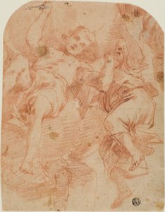 Studie von zwei Engeln von Mattia Preti