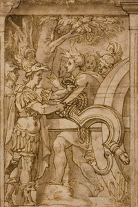 Alexander durchtrennt den Gordischen Knoten