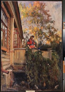 Auf dem Balkon
