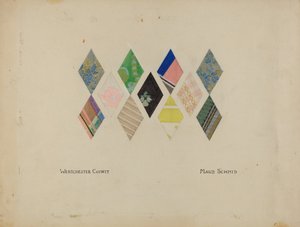 Gedruckte Quiltmuster