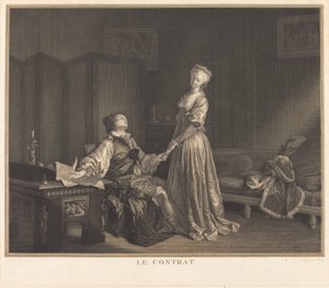 Der Vertrag von Maurice Blot after Jean Honoré Fragonard
