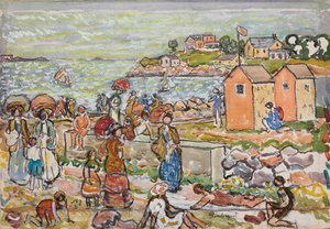 Badende und Spaziergänger, ca. 1919