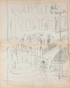Italienisches Skizzenbuch: Brücke St. Margarita Seite 67 & 68, 1898-1899